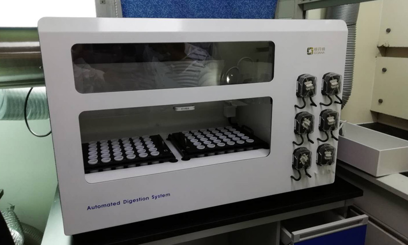 全自動石墨消解儀現(xiàn)場安裝