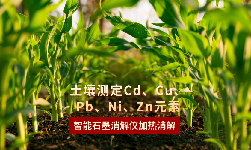 智能石墨消解儀加熱消解土壤測(cè)定Cd、Cu、Pb、Ni、Zn元素