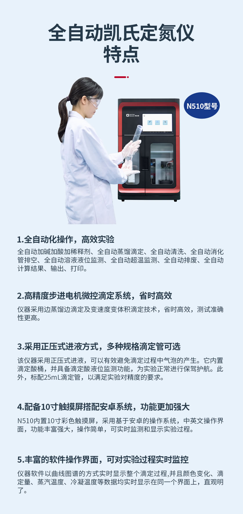 全自動凱氏定氮儀